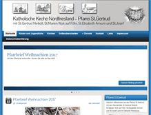 Tablet Screenshot of kathkirche-nf.de